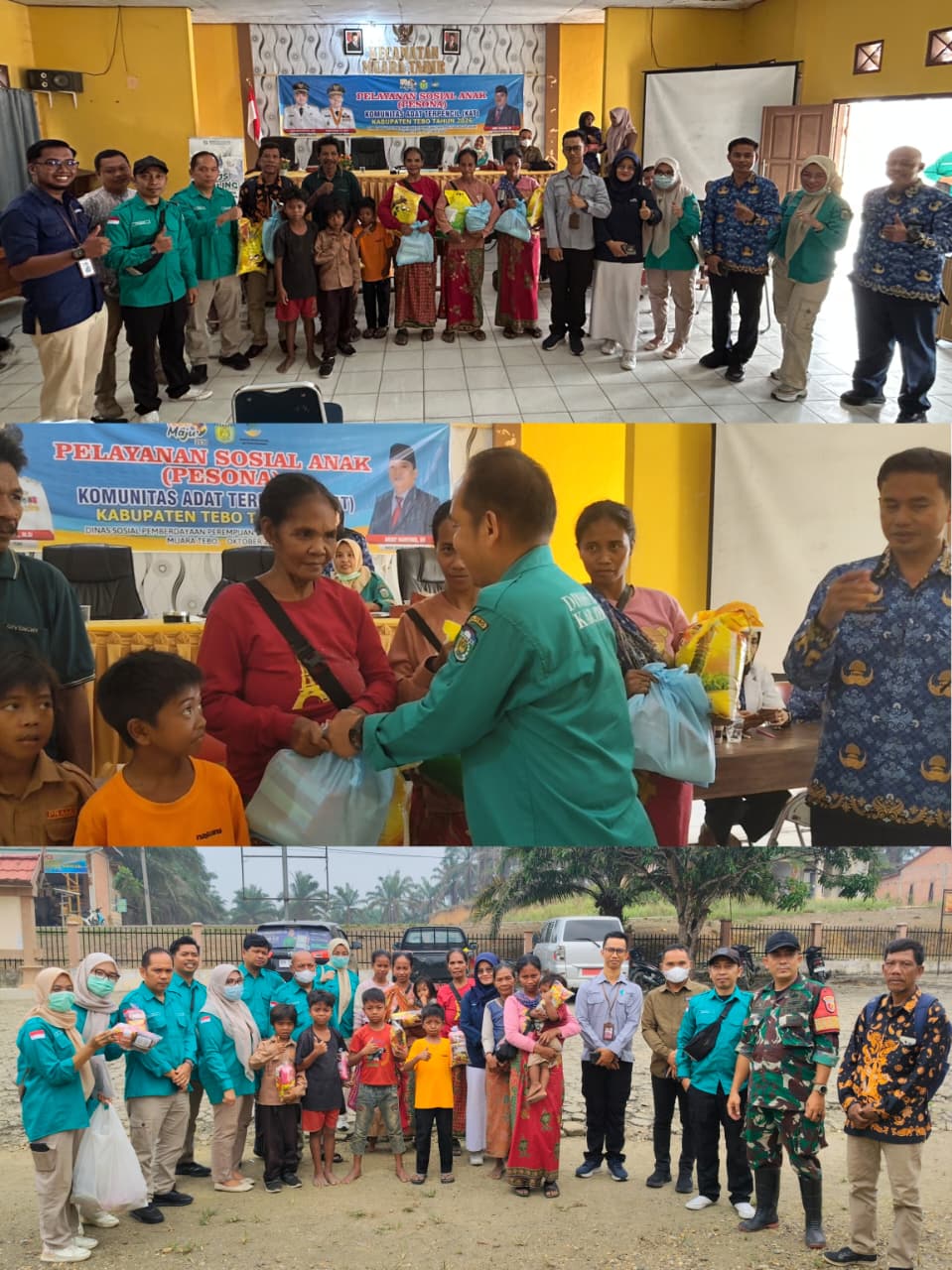 Dinsos P3A KABUPATEN TEBO GELAR PELAYANAN SOSIAL ANAK KOMUNITAS ADAT TERPENCIL DI DESA PINTAS TUO  KECAMATAN MUARA TABIR KABUPATEN TEBO